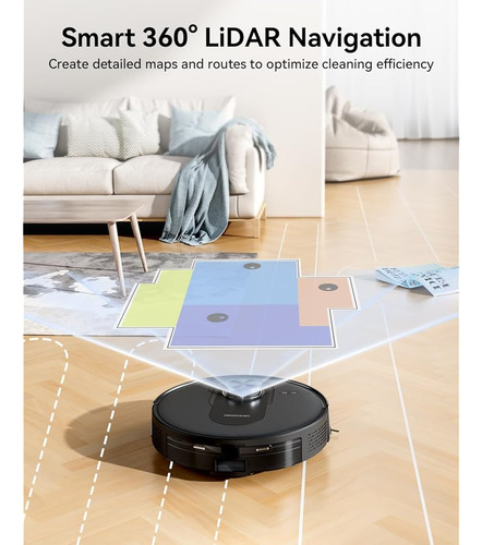 Proscenic Q8 Robot Aspirador Y Fregona Con Navegación Lidar