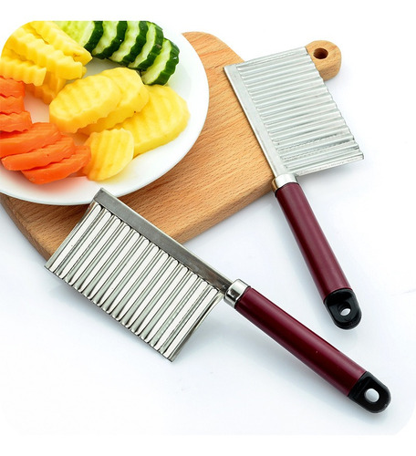 Cuchillo Corte Ondulado Para Cocina Cortar Verduras Y Papas