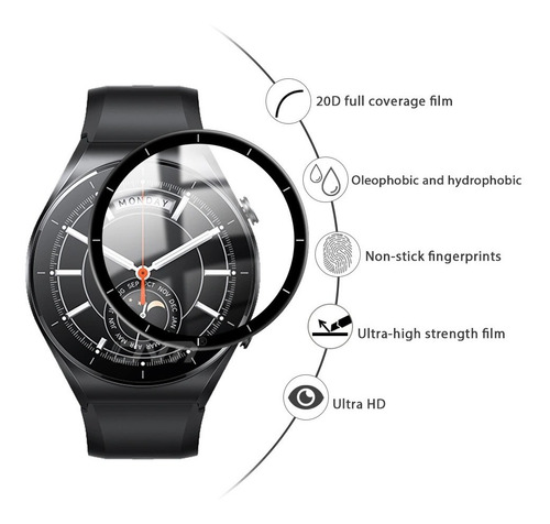 3 Micas De Tpu 3d Compatible Con Xiaomi Color 2 S1 S1 Active Watch S1