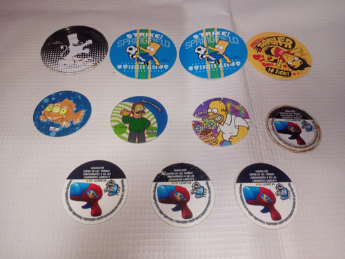 Los Simpson 11 Tazos Raros (Usado)