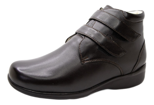 Botin Mujer Piel Borrego Café Velcro D Marco - Manolo 263x