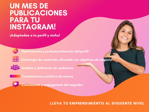 Servicio Prof. Diseño Y Copies Para Instagram Por 1 Mes