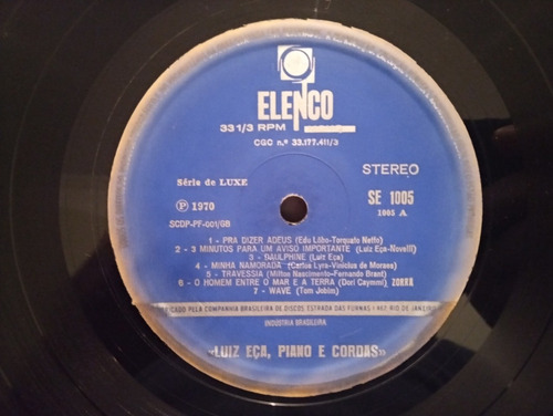 Lp Luiz Eça - Piano E Cordas Volume 2 (Usado)