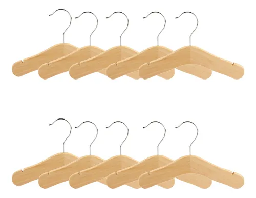 Ganchos de madera para ropa de bebe sale