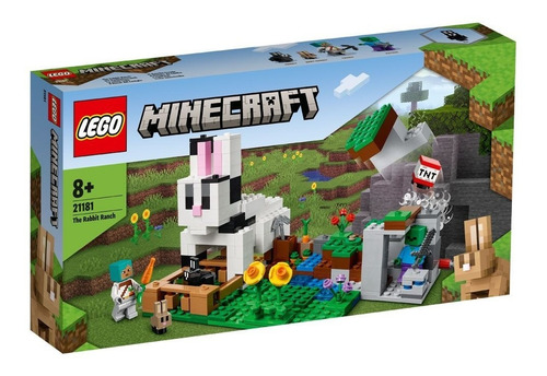 Lego Minecraft - El Rancho-conejo 21181 Cantidad De Pzs 340