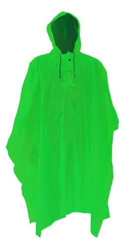 Impermeable Tipo Manga Olm Con Capucha Colores Neon