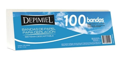 Bandas Papel 100 Unidades Depimiel Depilacion Cera