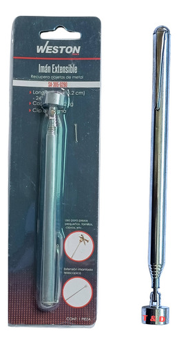 Set:imán Extensible, Espejo Inspección Y Lupa De Mano 2x,6x