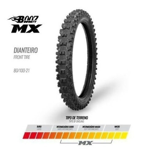 Cubierta Cross Borilli B007 Mx 80 100 21 - Cuotas Fas