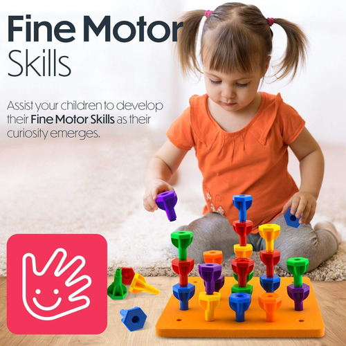 Juego De Mesa Pegs Jumbo Pack | 48 Clavijas + 2 Tablas Y Bol