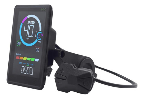 Medidor De Pantalla Lcd Para Bicicleta Eléctrica M7c-2, 24 V
