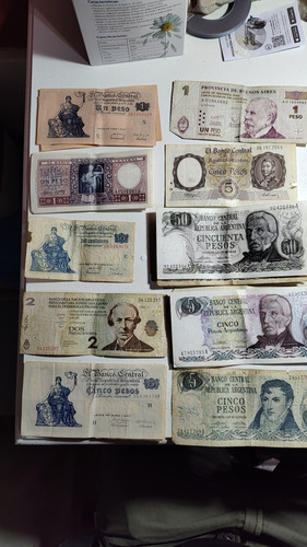 Lote De Billetes Antiguos, Peso Y Astrales