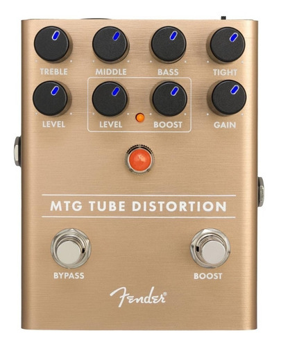 Pedal de efecto Fender MTG Tube Distortion  dorado