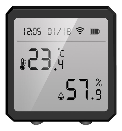 Sensor De Humedad Wifi Con Higrómetro Doméstico Compatible