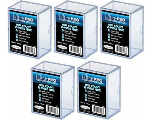 Paquete Ultra Pro De 5 - Caja De Almacenamiento De 100 Pieza