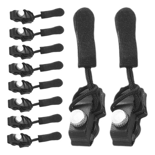 Mt 10 Controles Deslizantes De Zíper De Liga De Metal,