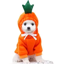 Comprar Wiz Bbqt Orange-carrot Disfraces De Navidad Para Perros, Sudaderas Con Capucha Para Perros Pequeños, Gatos, Cachorros, Ropa Yorkie Chihuahua Pomerani