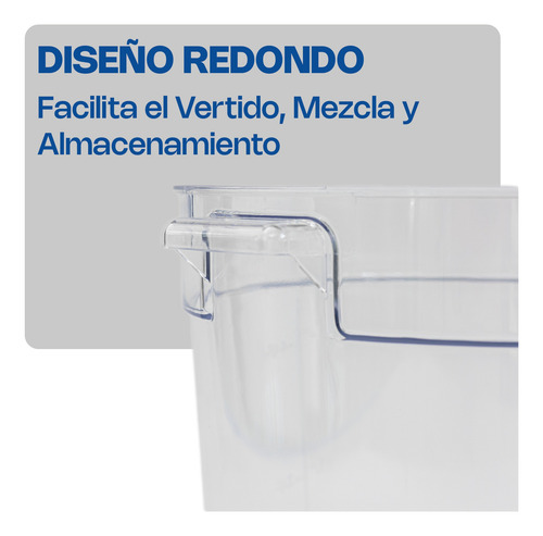 Recipiente Policarbonato Redondo 6qt Caledonia Repore-6