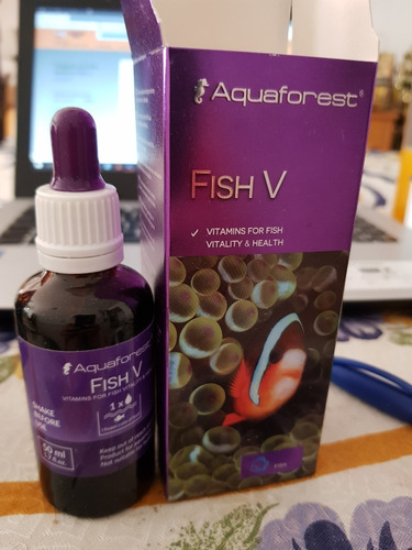 Aquaforest Fish V Multivitamínico X 50 Ml Dulce Y Marino