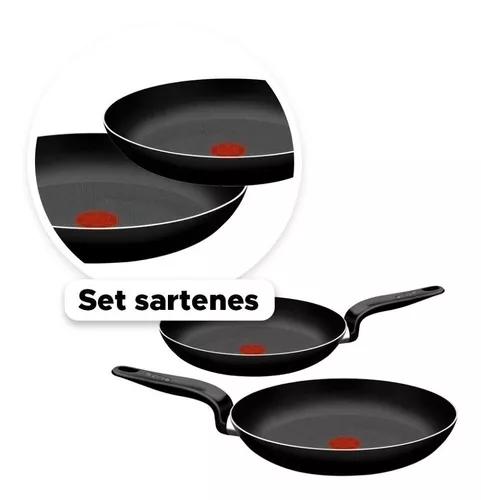 Set Sartenes Tefal 24/30cm Pratika Antiadherente