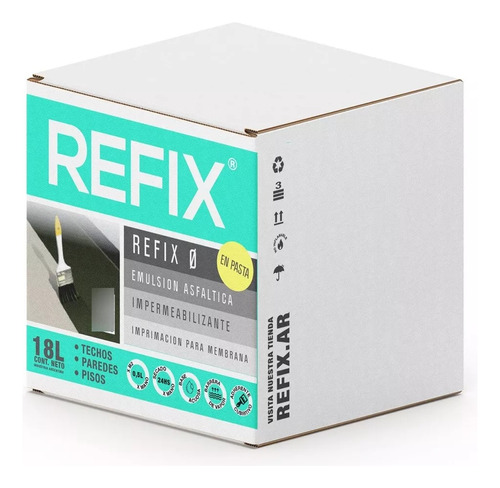 Emulsión Asfáltica En Pasta Refix 0 Caja X 18lts Imprimación