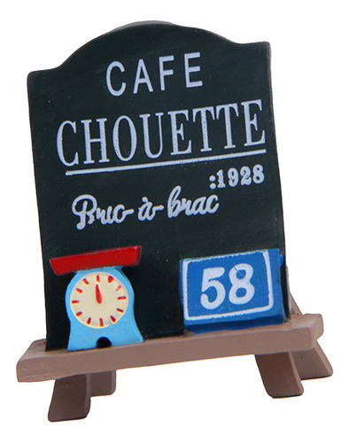 Pizarra De Cafetería Para Casa De Muñecas Letrero Para De