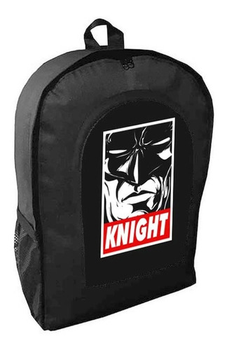 Mochila Negra Batman Adulto / Escolar D45