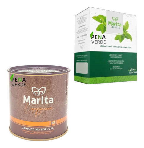 Kit Cappuccino Fit Marita 300g + Adoçante Natural Stevia 25g