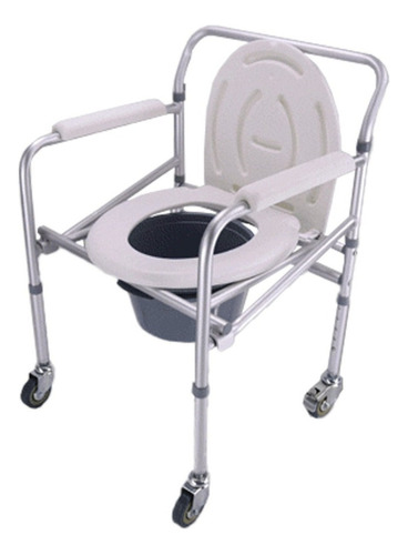 Silla Cómodo C/altura Ajustable 4 Llantas Cap 100kg Awc02