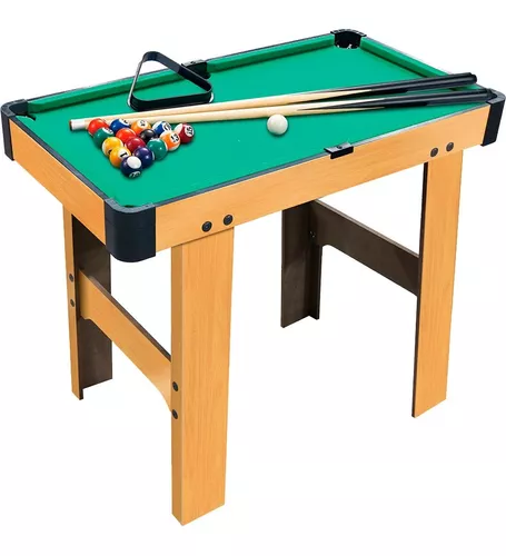 Mesa Mesinha De Sinuca Bilhar Infantil Snooker Portátil Mini Completa Jogo  Madeira Crianças Brinquedo : : Casa