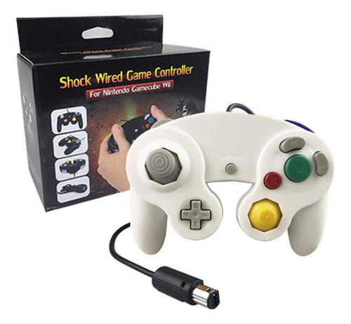 Controle Clássico Compatível Nintendo Wii/u Game Cube Branco