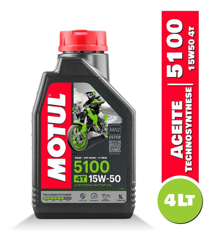 Aceite Para Motos 5100 15w50 4 Tiempos Motul 1lt