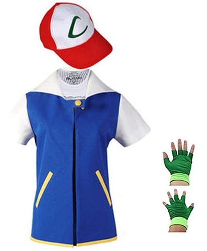 Chaqueta Azul De Anime Para Mujer Y Hombre Pokemon Ash Ketch