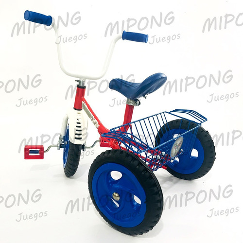 Imagen 4 de 8 de Triciclos Infantiles Ruedas Macizas Azules 575