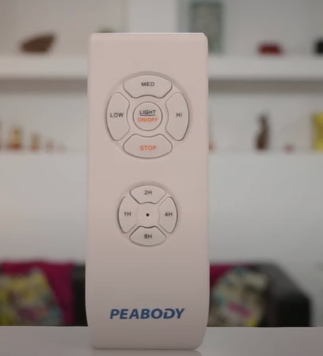 Imagen 7 de 10 de Ventilador De Techo Retractil Peabody Vtra42 100w C/ Luz Led