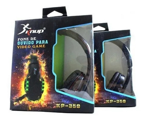 Imagem 5 de 6 de Fone De Ouvido Gamer Knup Kp-359 Com Conexão Usb E Controle