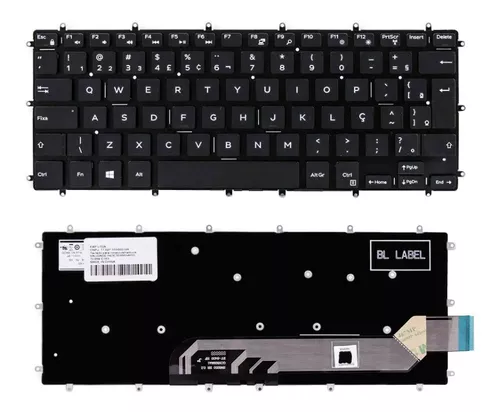 Teclado de repuesto para portátil Dell Inspiron P69G P69G001 P83G P83G001  P58F P58F001 P70F P70F001 US Layout (palabra blanca)