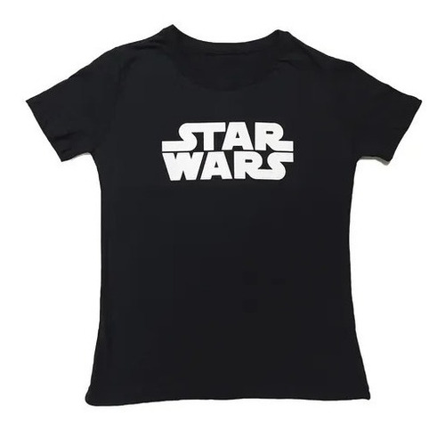 Camiseta Star Wars Logo Preta Clube Comix - G