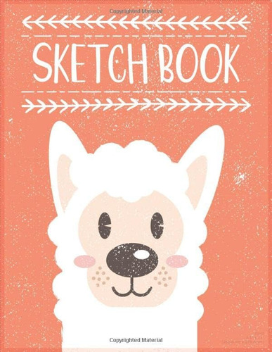 Libro: Sketch Book: Llama Blank Paper Drawing Pad For Kids, 
