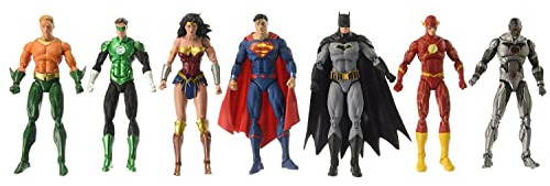 Dc Rebirth: Justice League Of America Figura De Acción 7-pac