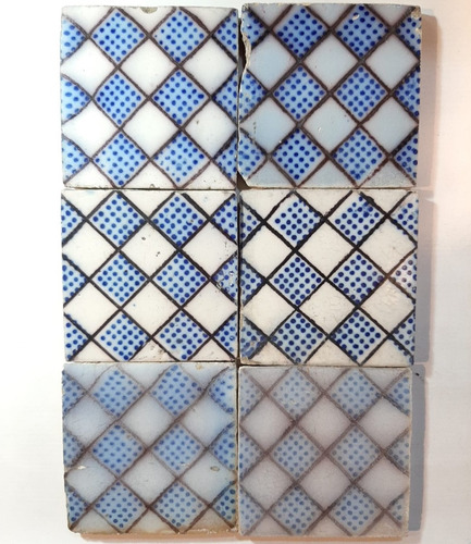 Antiguo Azulejo Pas De Calais 7708
