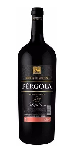 1 Vinho Tinto Mesa Suave Selecao Pergola 1 Litro Nacional