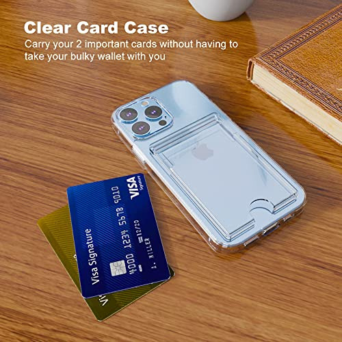 Funda Cartera Para iPhone 13 Pro Max Transparente Delgado Pi