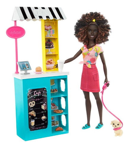 Muñeca Barbie Playset Candy Tent, Mattel Hgx54