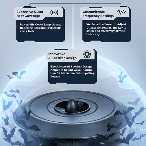 Repelente Ultrasonido Para Murcielago Cleanrth Bcs202