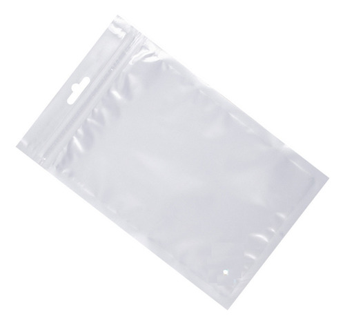 Saco Zip Poolsy 25cmx35cm Transparente Fundo Branco 50 Unid