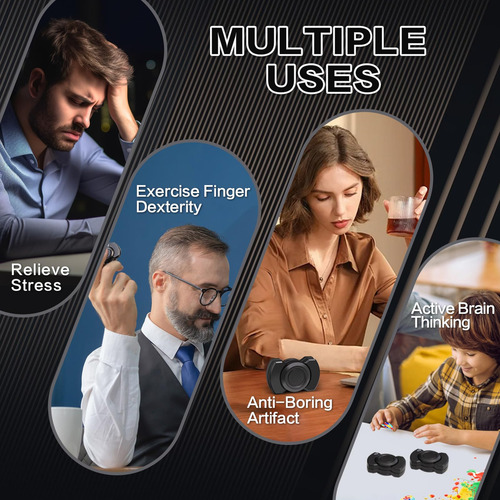Brinquedos De Ansiedade 3 Em 1 Para Adultos: Spinner,