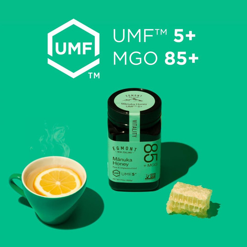 Miel Cruda Manuka Egmont Mgo 85+ Umf 5+ 500g Pura