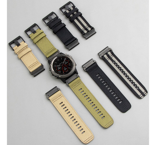 Correa De Reloj De Nailon Para Garmin Fenix 7x 7 6x 6 Pro