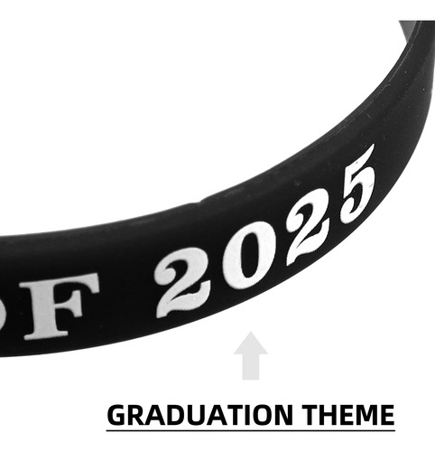 24 Pulseras De Silicona Para Graduación, Clase 2025